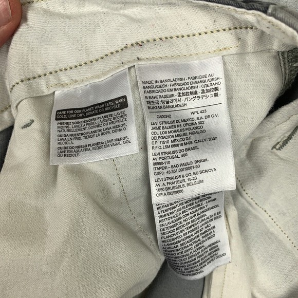 Levis Cargo Shorts Mens Sz 29 (30 x 10.5) Camo Gray Black White Tab Army Pockets - Picture 11 of 16